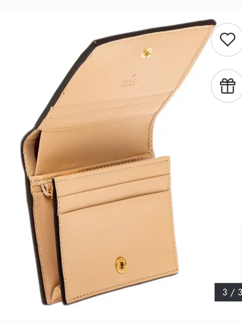 Gucci GG Supreme Wallet with Horsebit Print - Picture 3 of 9